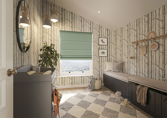 Stamford, Celedon - Twist&Fit Roman Blind - Image 7